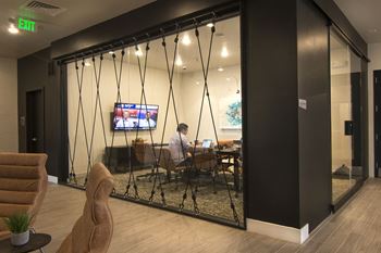 Multimedia Meeting Room Available at Cycle Apartments, Colorado, 80525